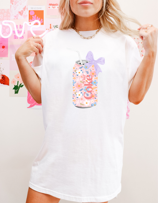 Floral and Bows Diet Coke Tee