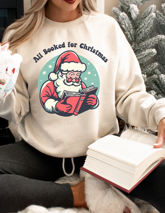 All Booked Christmas Sweatshirt