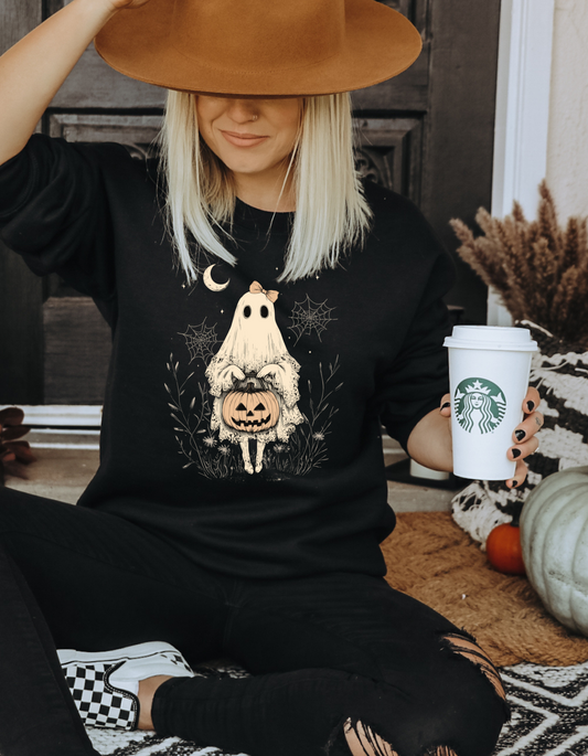 Lace Girlie Ghost Sweatshirt