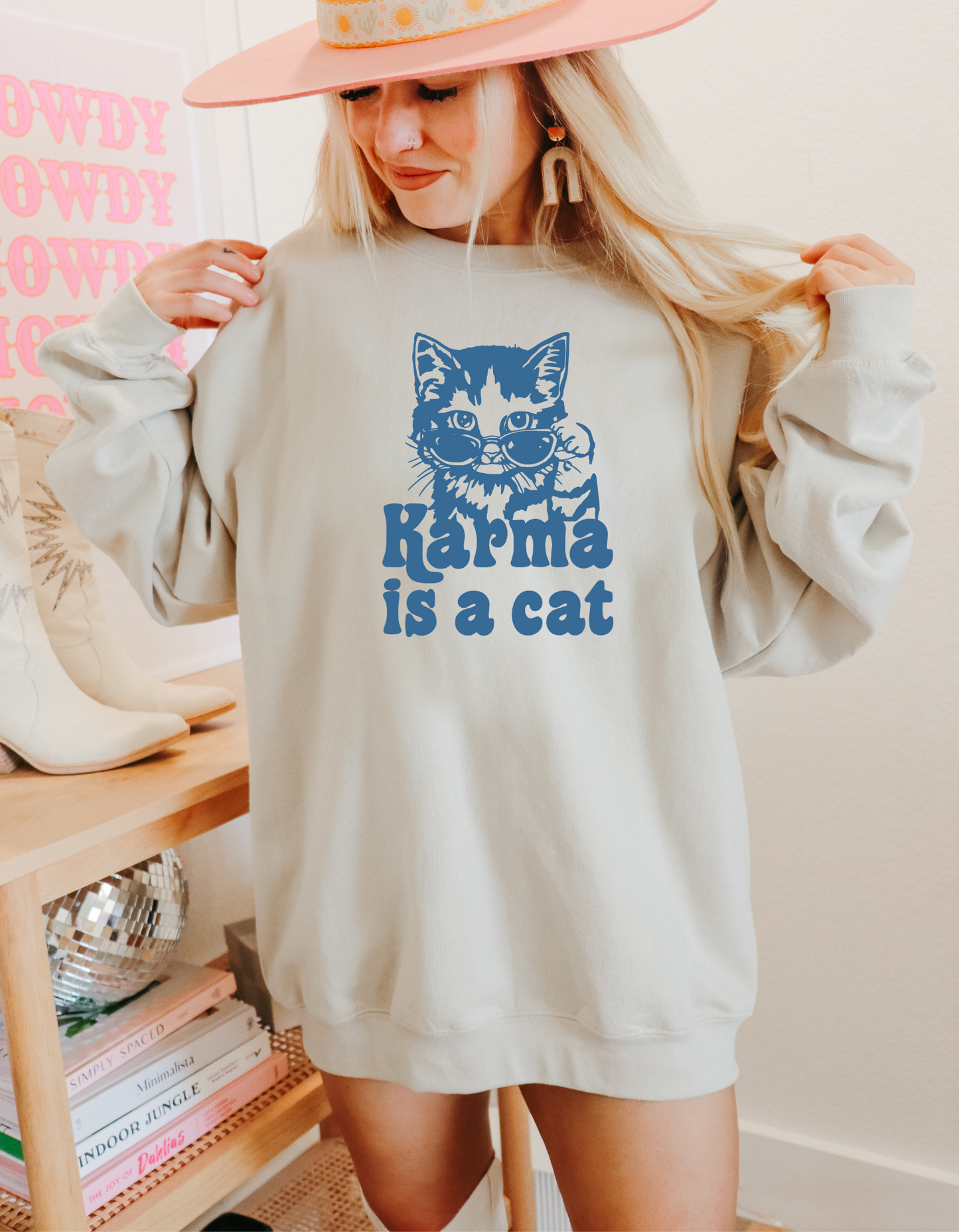 Karma is a Cat Sweatshirt