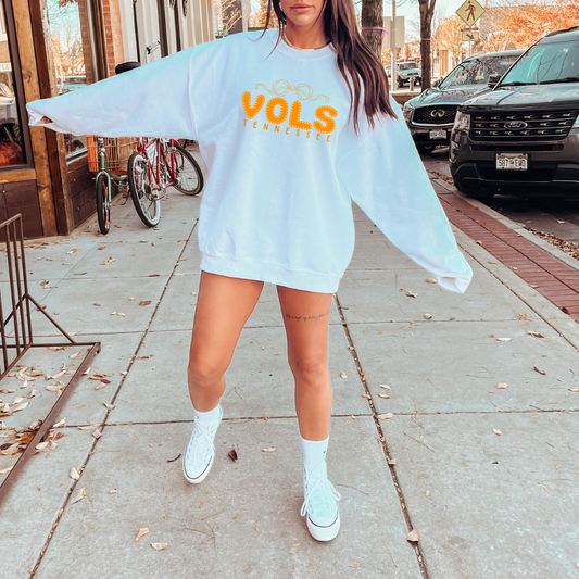 Orange Bow Vols Sweatshirt