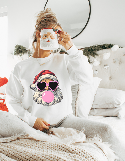 Bubble Gum Santa Sweatshirt